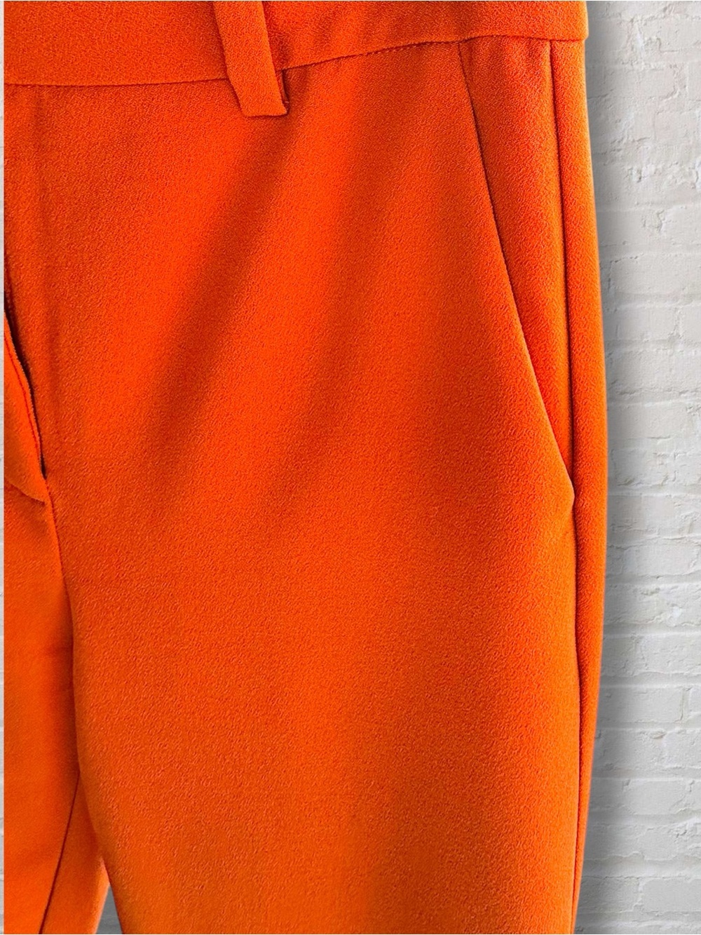 Aritzia Babaton Atelier Orange Dress Pants Straight Leg Trousers Size 6 - Picture 3 of 8